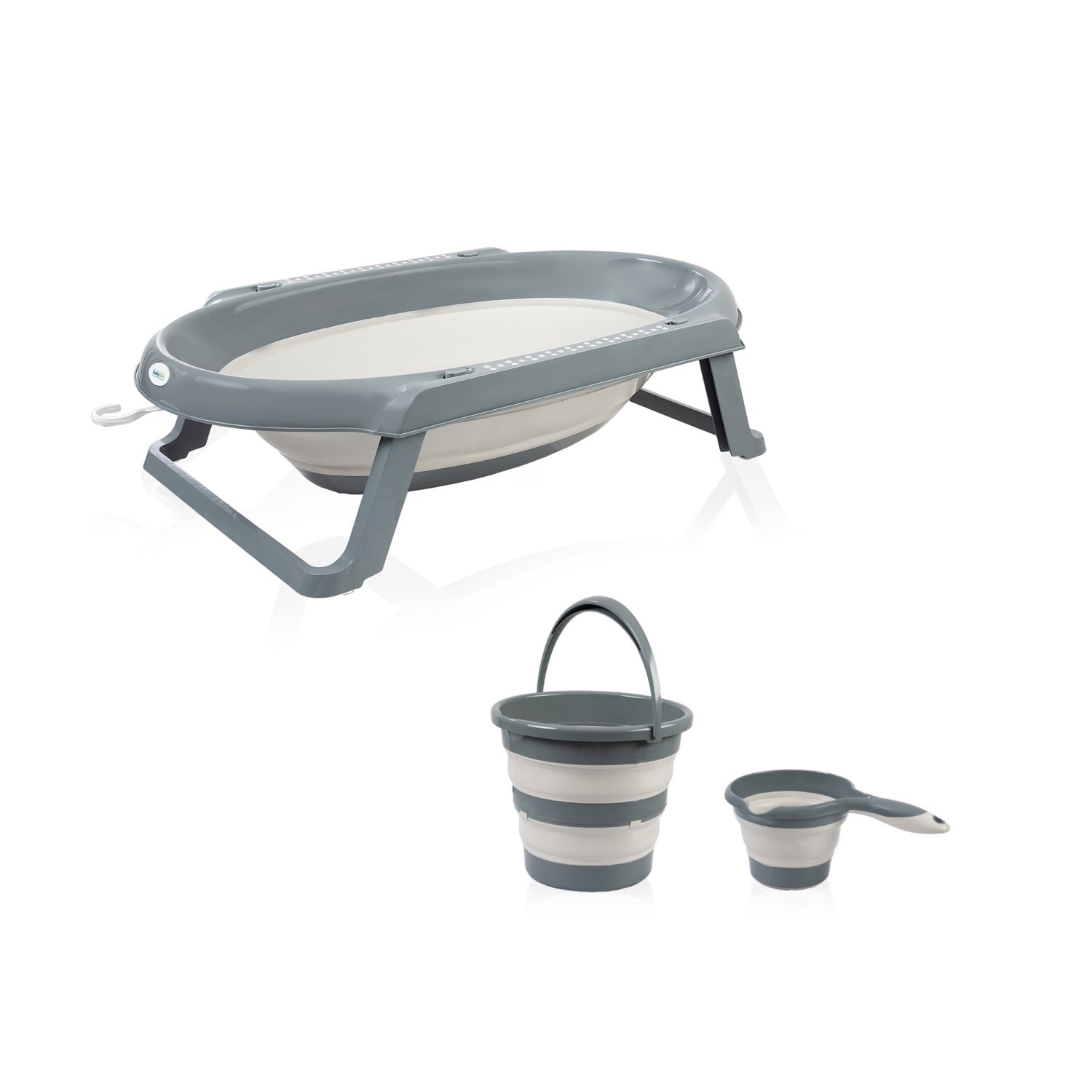 Babyjem Katlanır 3'lü Banyo Set 765 Antrasit