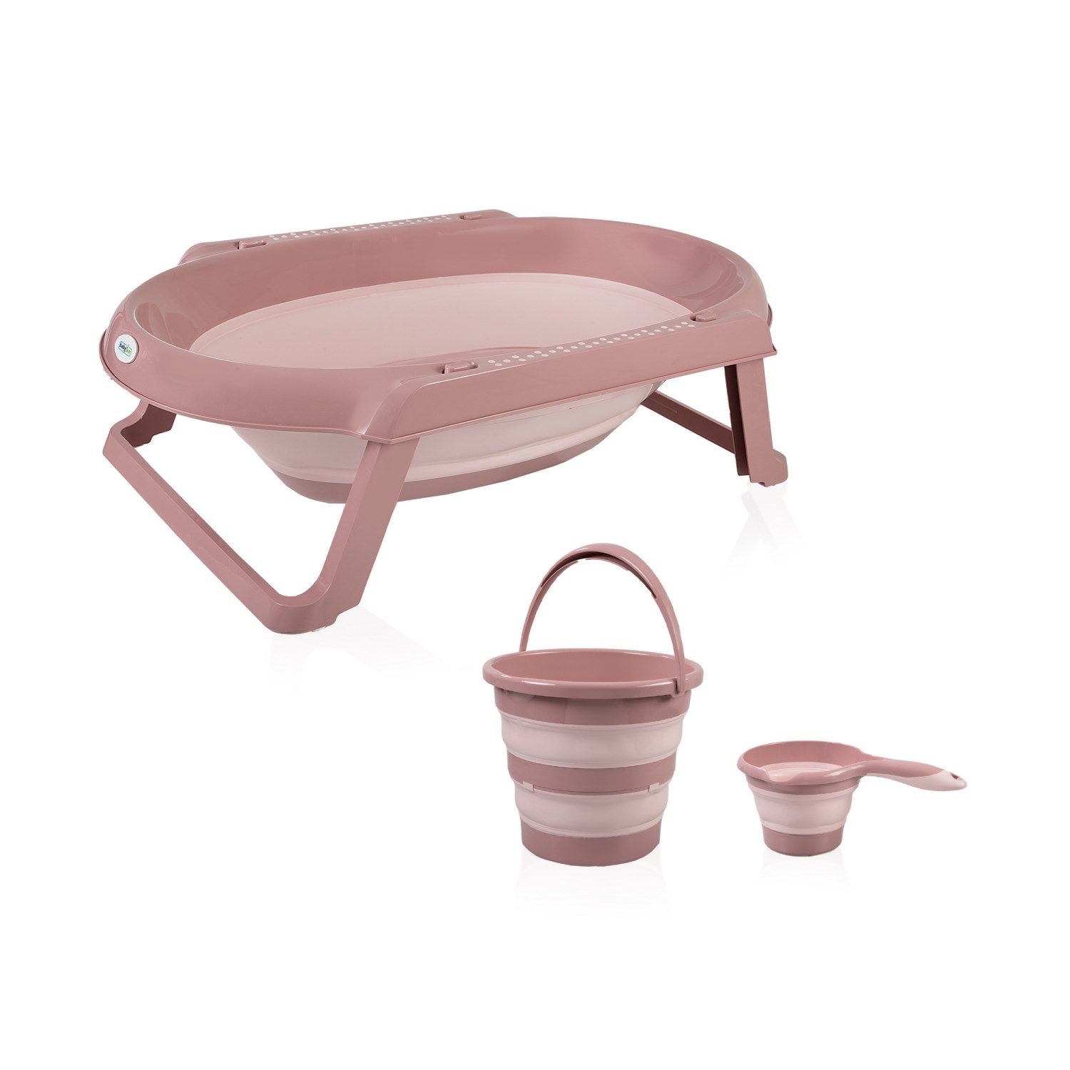 Babyjem Katlanır 3'lü Banyo Set 765 Somon