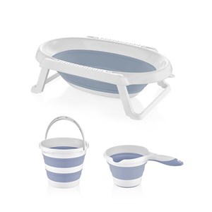 Babyjem Katlanır 3'lü Banyo Set 765 Mavi