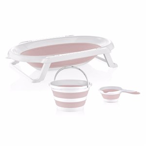 Babyjem Katlanır 3'lü Banyo Set 765 Pembe