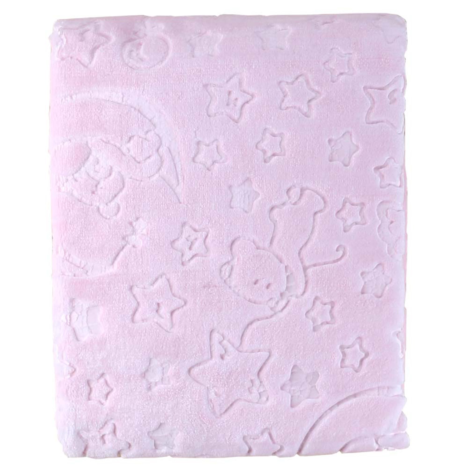 Sebi Bebe Peluş Bebek Battaniyesi 100x120 Cm Pembe