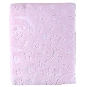 Sebi Bebe Peluş Bebek Battaniyesi 100x120 Cm Pembe