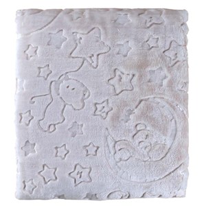 Sebi Bebe Peluş Bebek Battaniyesi 100x120 Cm Somon