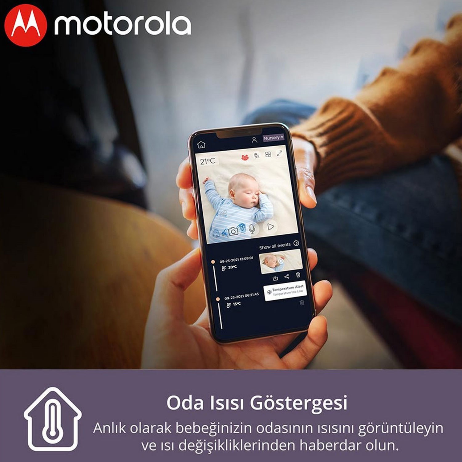 Motorola VM65 FHD Wifi Connect 5 inç LCD Bebek Kamerası 