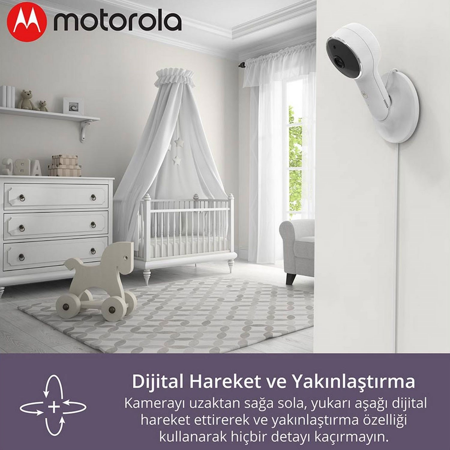 Motorola VM65 FHD Wifi Connect 5 inç LCD Bebek Kamerası 