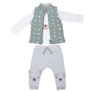 Biorganic Hug Me Bear 3'lü Bebek Takımı 73281 Karmelanj