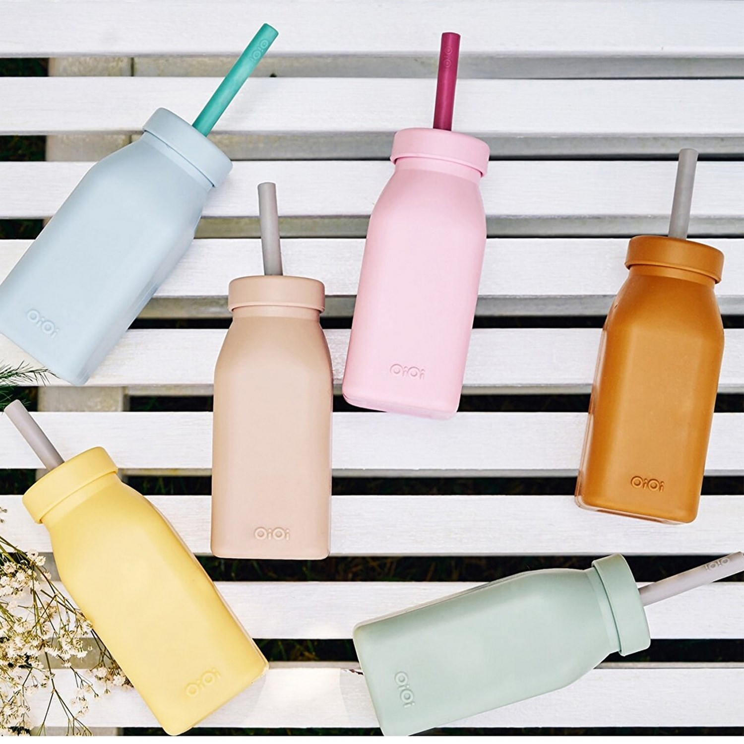Oioi Silikon Şişe ve Pipet 6+ Ay Mellow Yellow - Powder