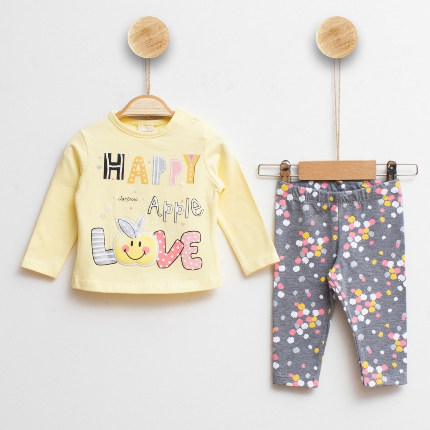 Luminoso Happy Apple Love 2'li Bebek Takımı 400R Sarı