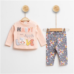 Luminoso Happy Apple Love 2'li Bebek Takımı 400R Pudra