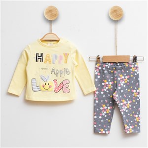 Luminoso Happy Apple Love 2'li Bebek Takımı 400R Sarı
