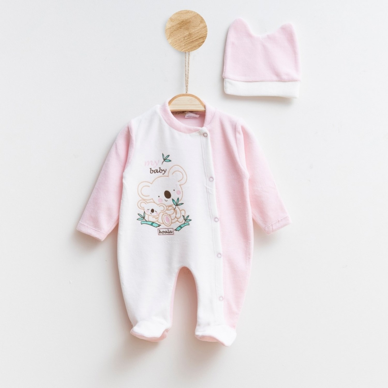 Melish Bebe Koala Bebek Tulumu 5000R Pembe