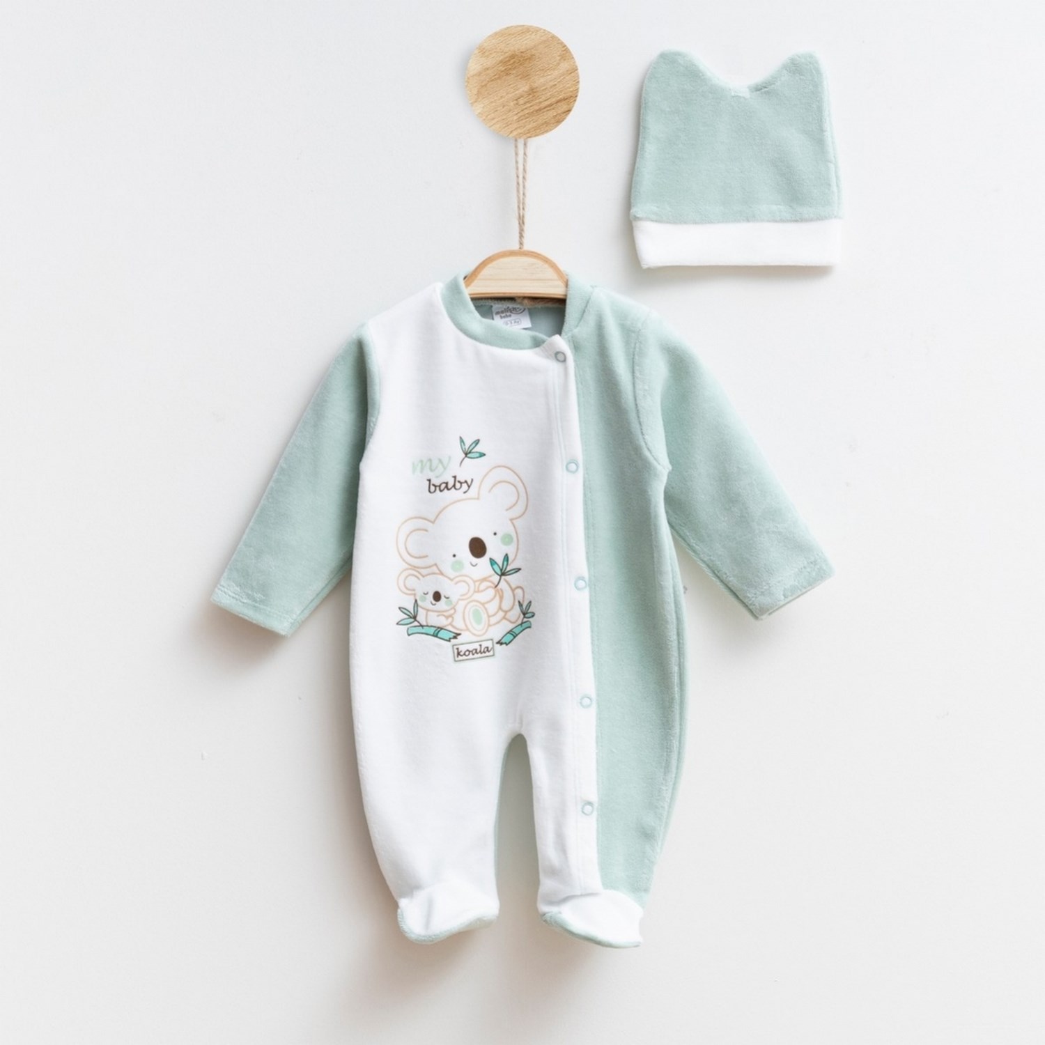 Melish Bebe Koala Bebek Tulumu 5000R Yeşil