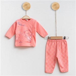 Hoppala Baby Hello 2li Bebek Takımı 1014R Nar Çiçeği