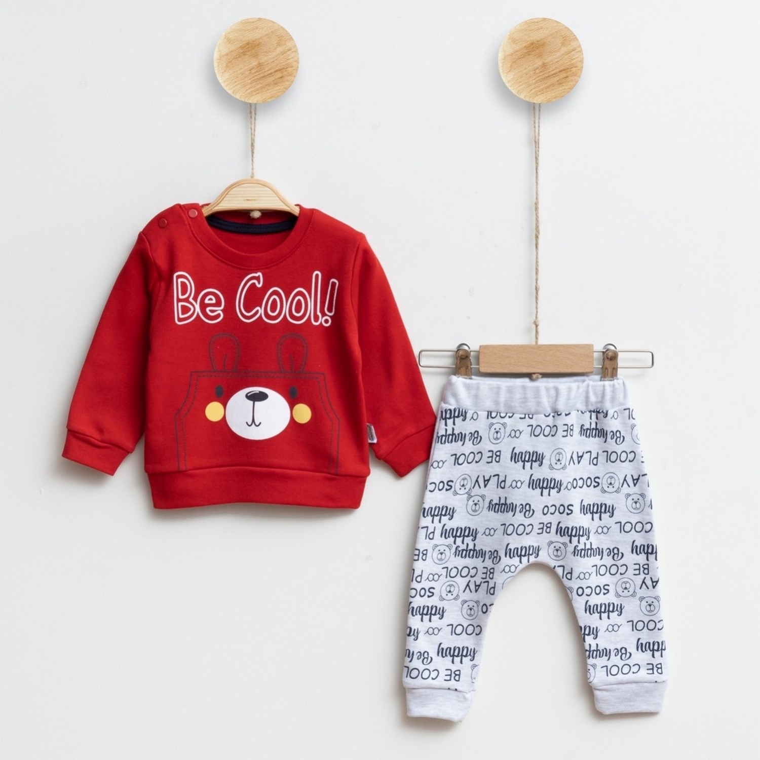 Mini Sempatik Be Cool 2'li Bebek Takımı 146R Kırmızı