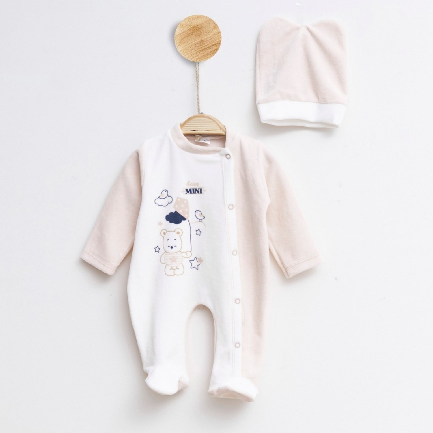 Melish Bebe Uçurtma Bebek Tulumu 1601R Kahverengi