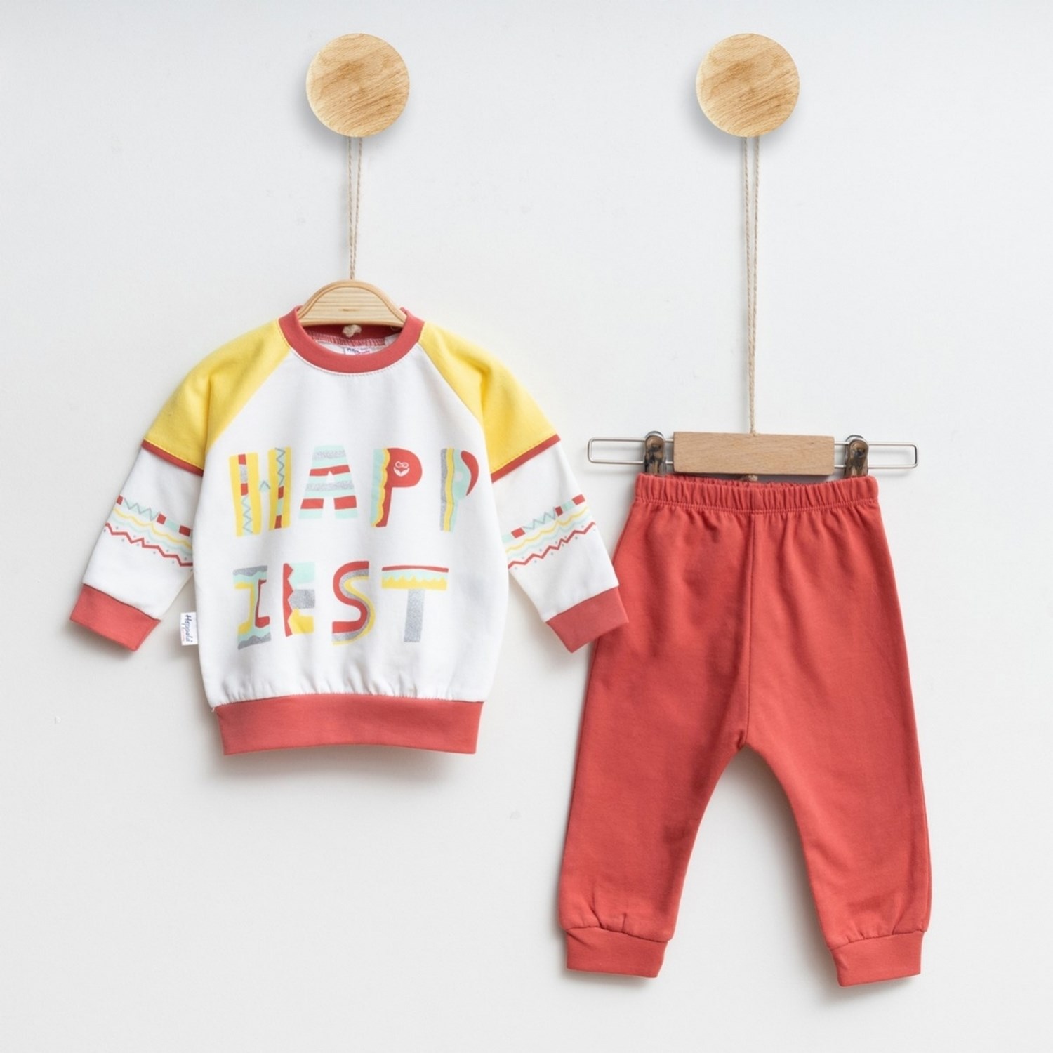 Hoppala Baby Happiest 2'li Bebek Takımı 1150R Nar Çiçeği