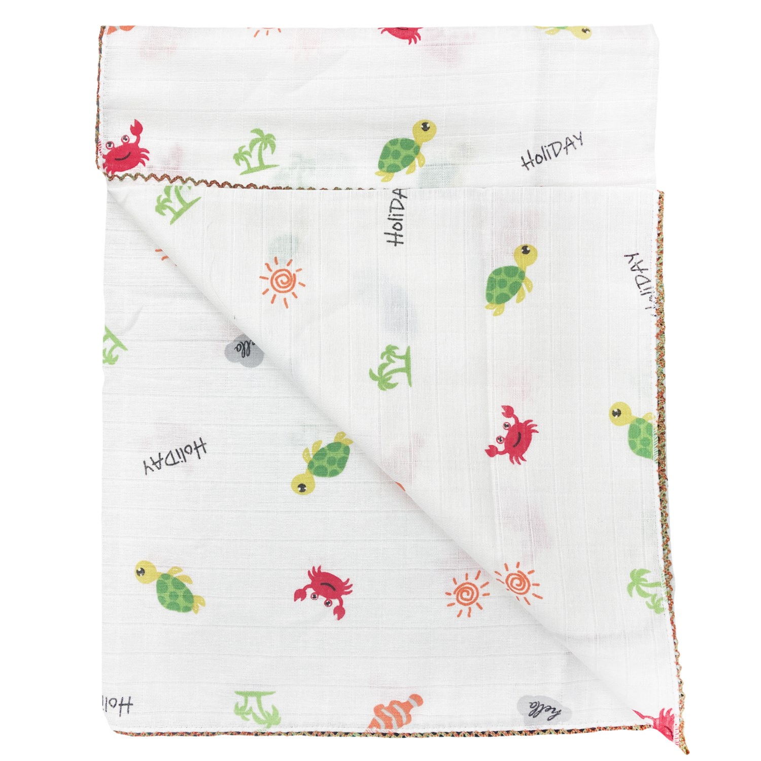 Aymur Baby Müslin Bebek Battaniyesi 80x90 Cm Çok Renkli