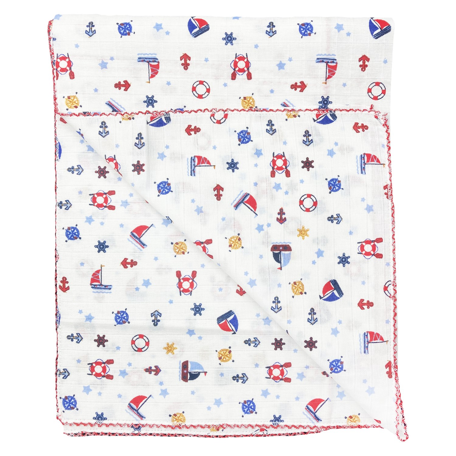 Aymur Baby Müslin Bebek Battaniyesi 80x90 Cm Kırmızı