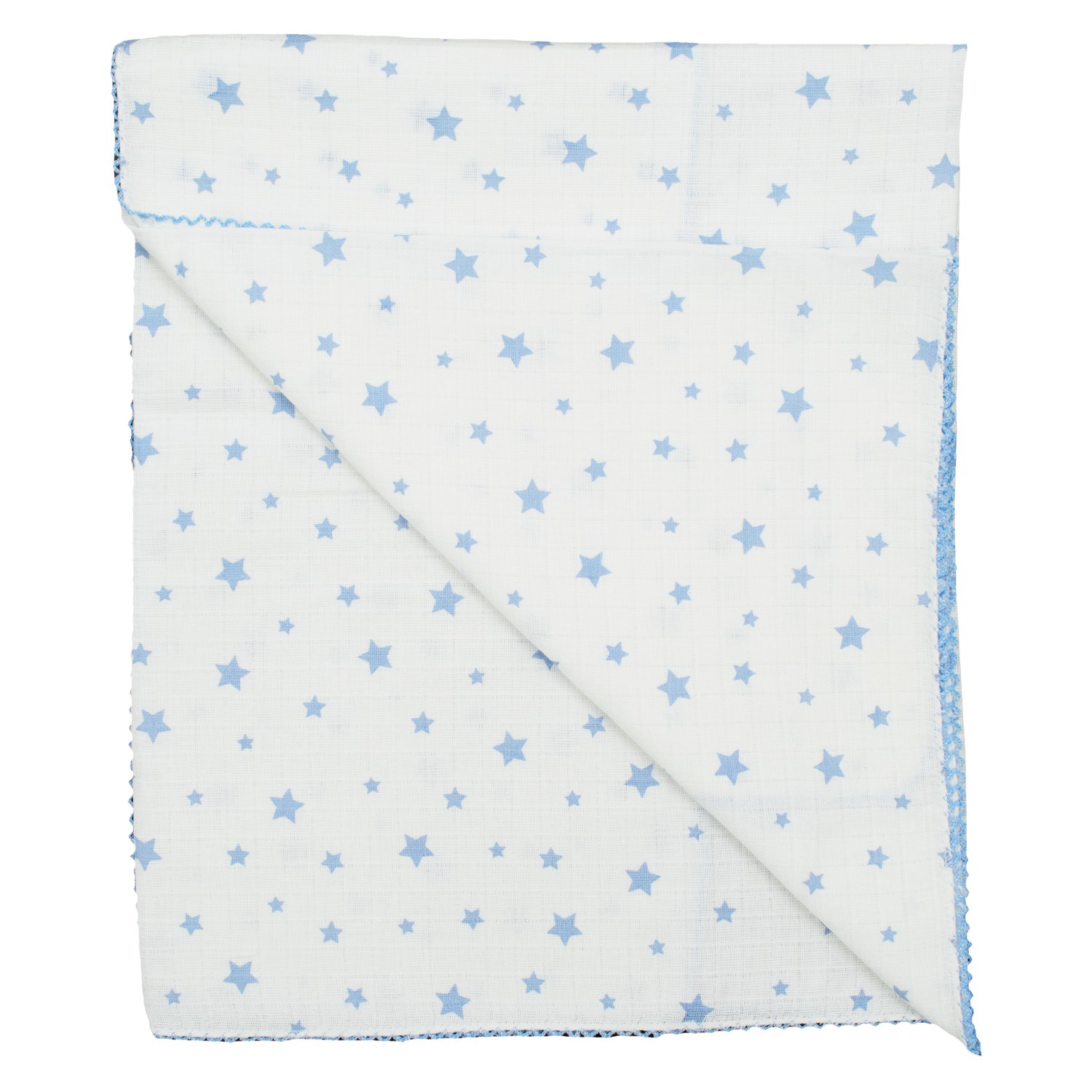 Aymur Baby Müslin Bebek Battaniyesi 80x90 Cm Mavi