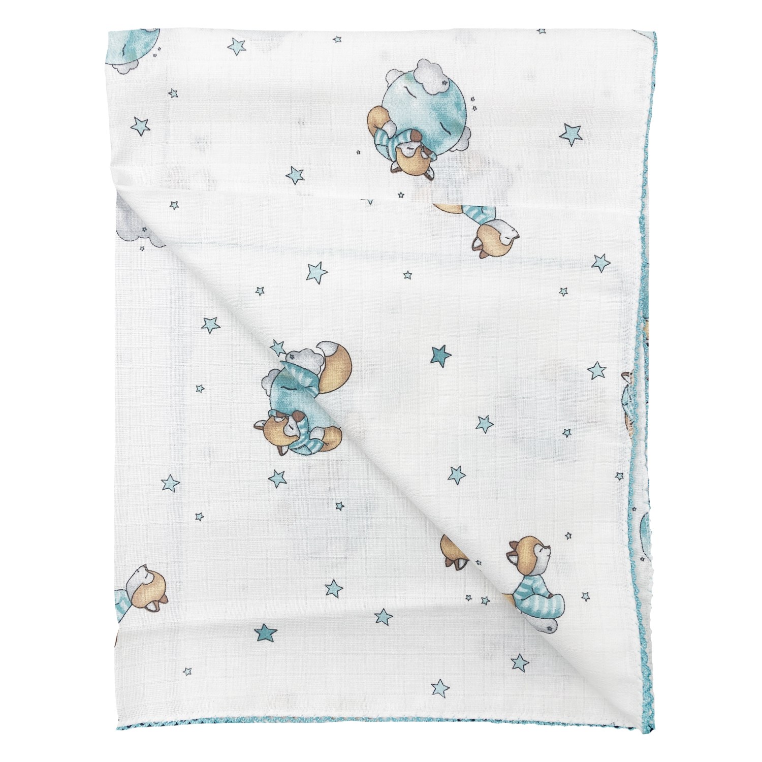 Aymur Baby Müslin Bebek Battaniyesi 80x90 Cm Mint