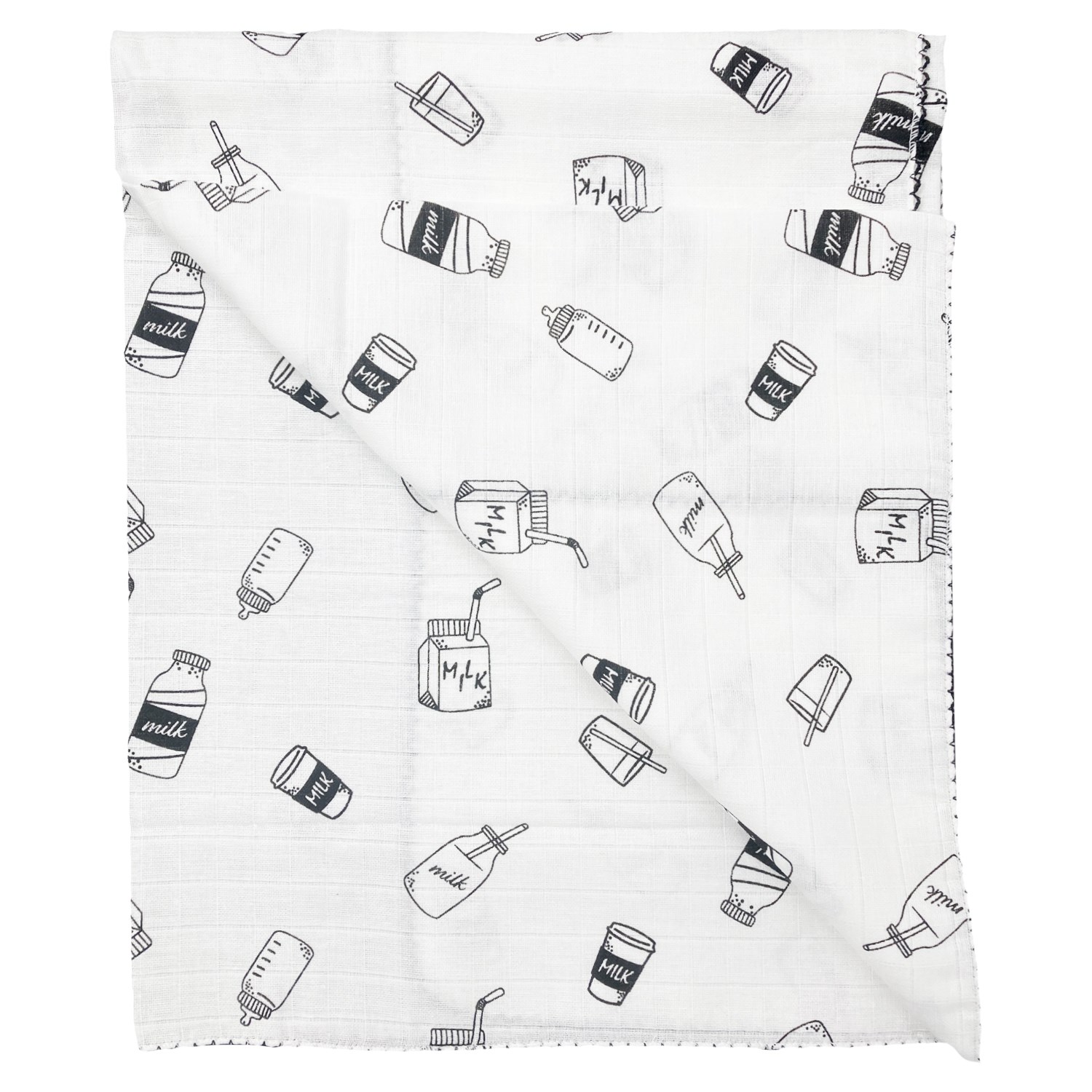 Aymur Baby Müslin Bebek Battaniyesi 80x90 Cm Siyah
