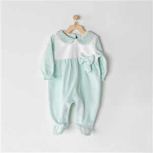 Andywawa Romper Velvet Dragonfly Bebek Tulumu AC23120 Mint