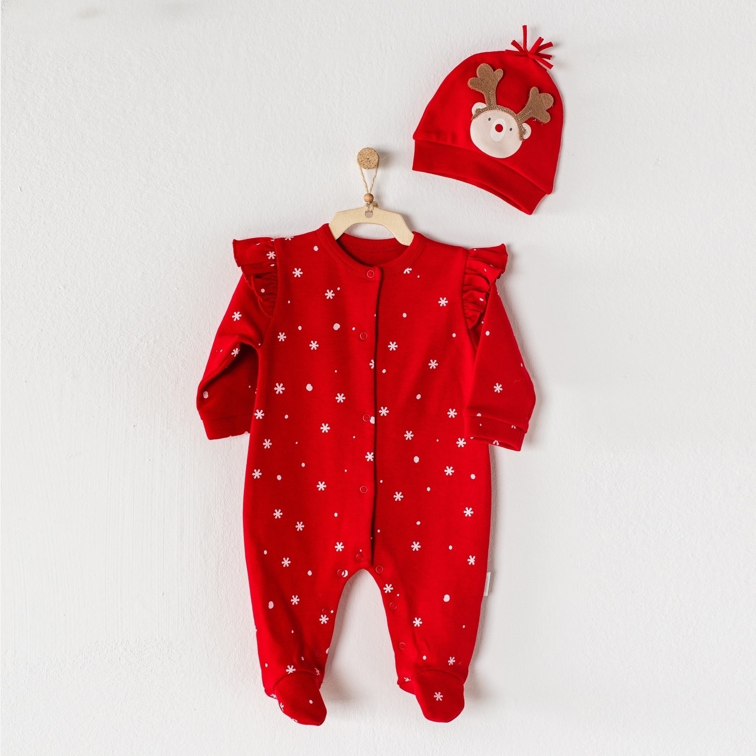 Andywawa Happy New Year Bebek Tulumu AC23304 Burgundy