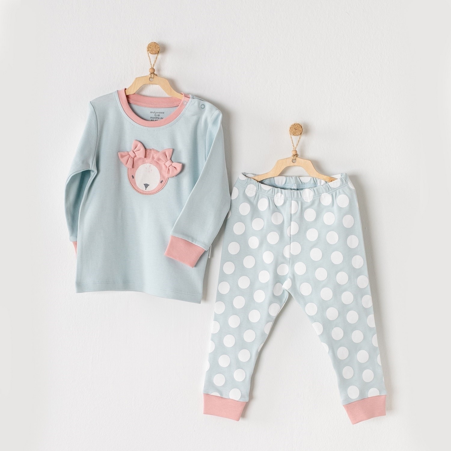 Andywawa PJS 2'li Pijama Takımı AC23393 Mint