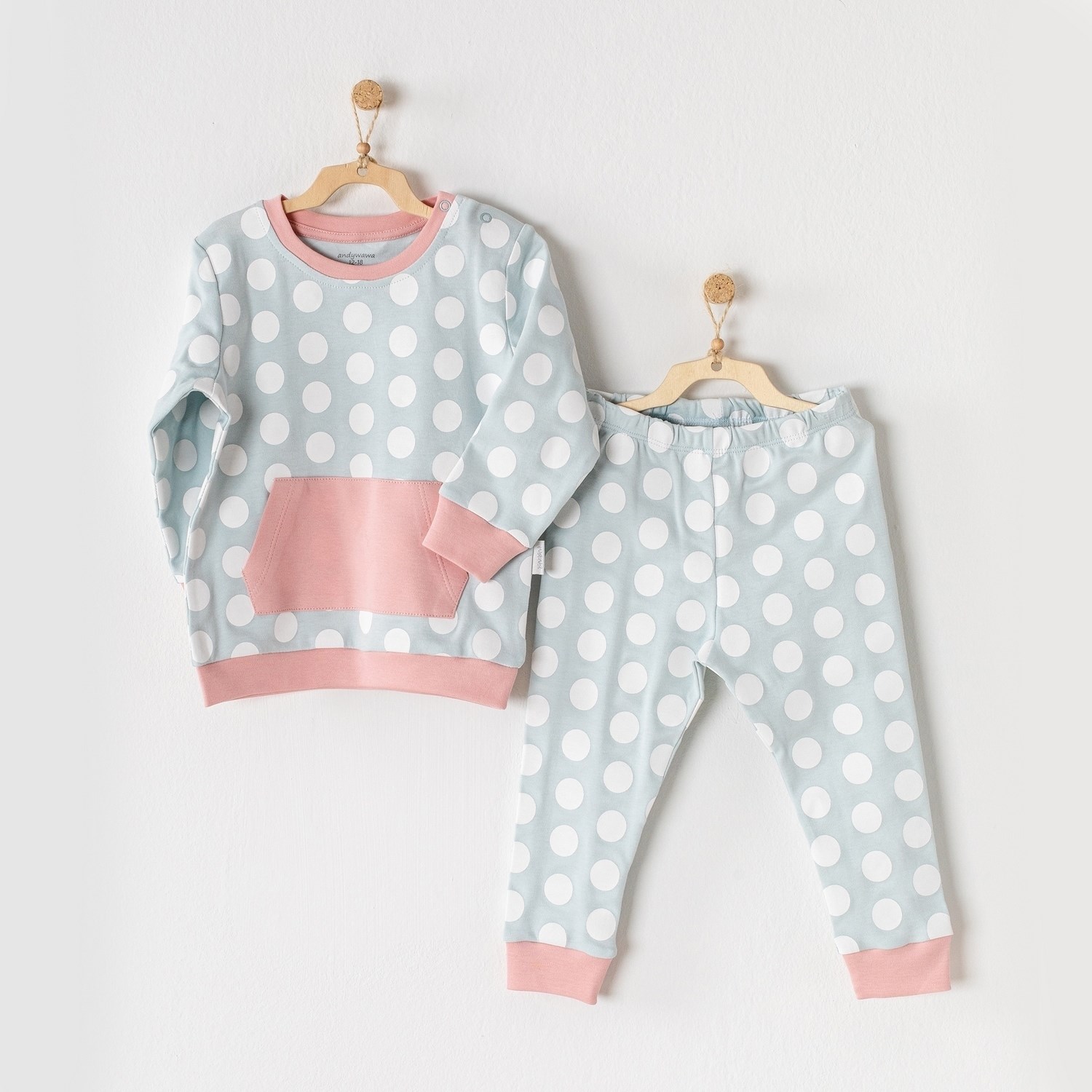 Andywawa PJS 2'li Pijama AC23394 Mint