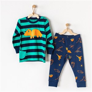 Andywawa PJS 2'li Pijama AC23403 Navy