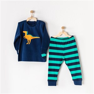 Andywawa PJS 2'li Pijama AC23405 Navy