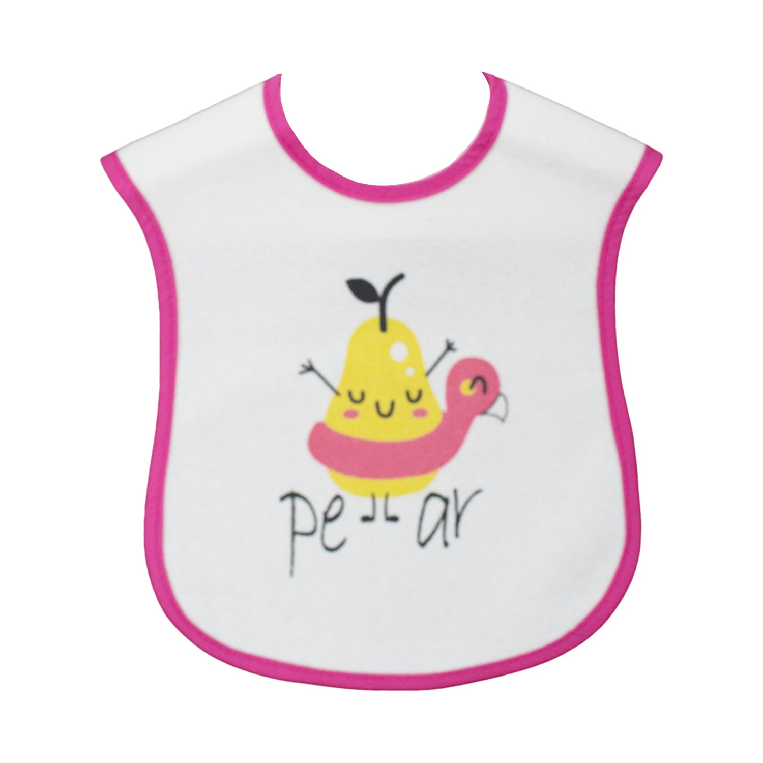 Bebitof Bebek Mama Önlüğü 02401 Pembe-Beyaz