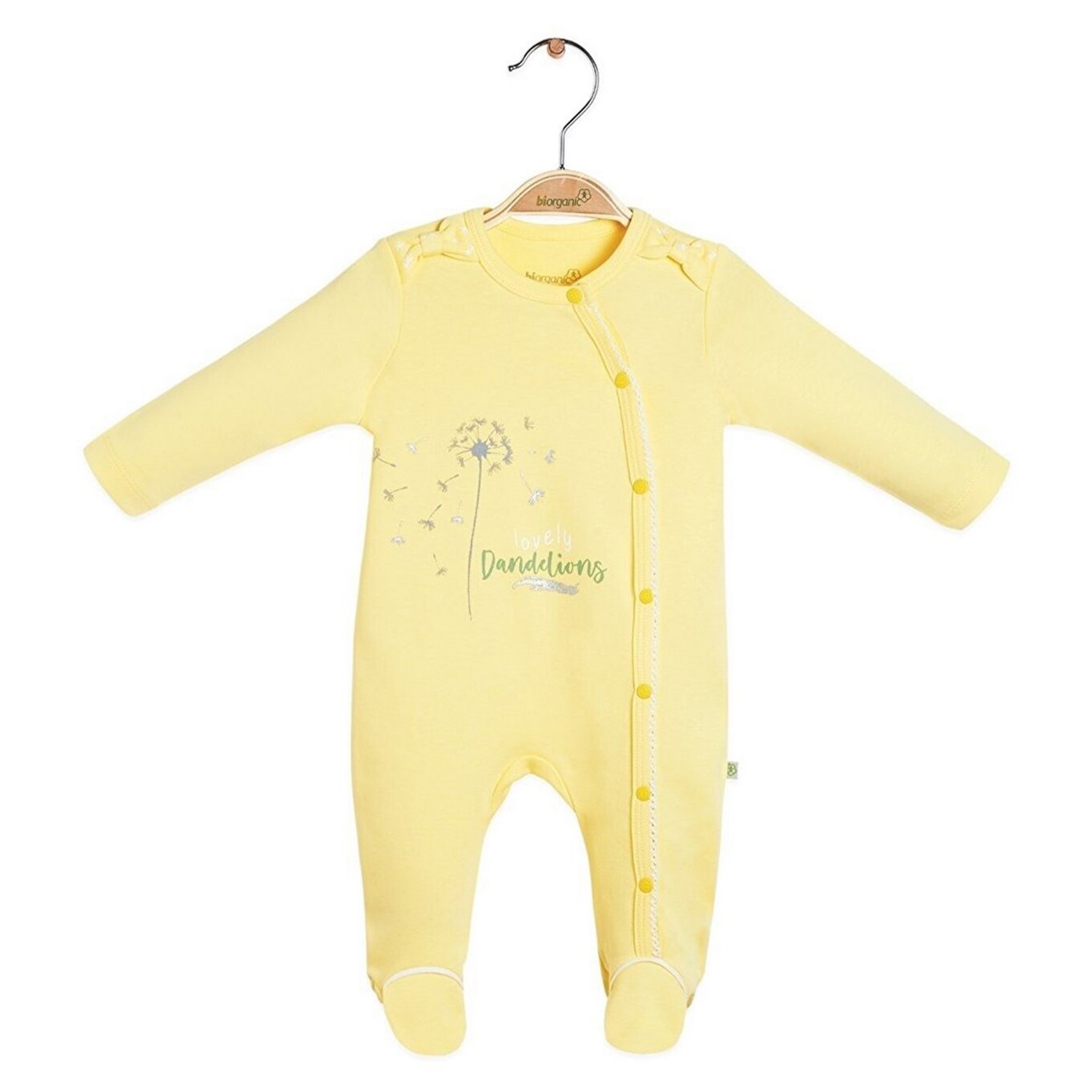 Biorganic Fly Dandelions Bebek Tulumu 60593 Sarı-Ekru