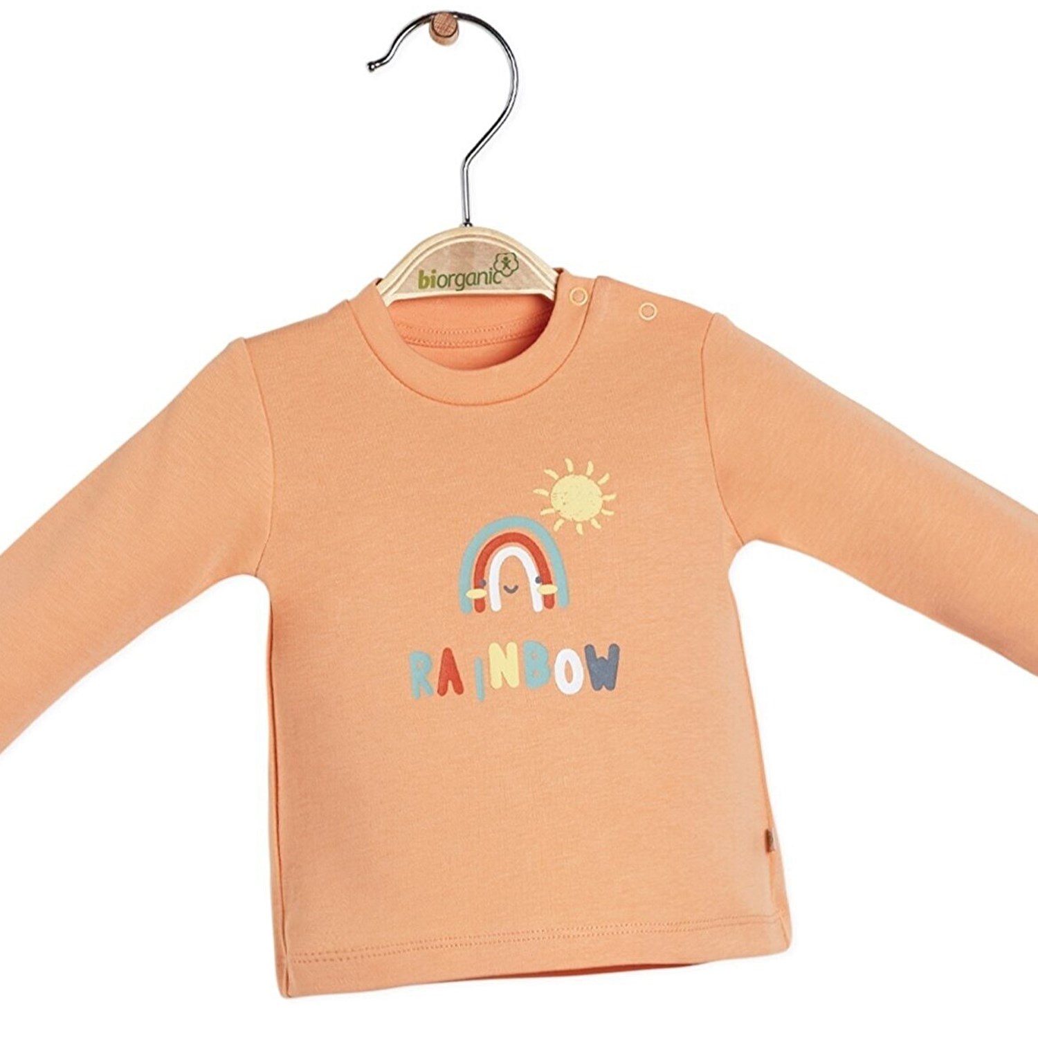 Biorganic Happy Rainbow 2'li Bebek Takımı 59691 Somon-Ekru
