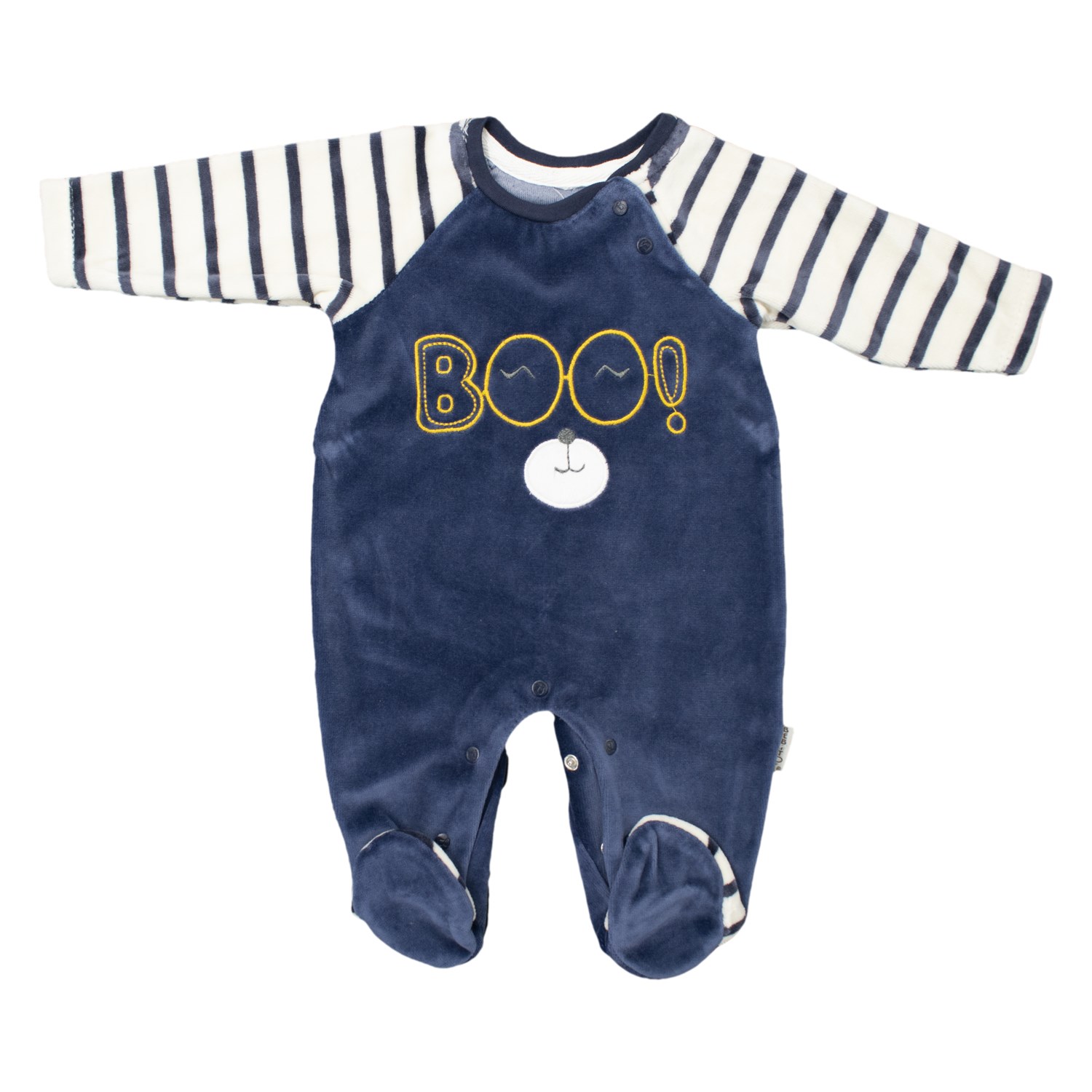 Bebitof Boo Kadife Bebek Tulumu 70165 Lacivert