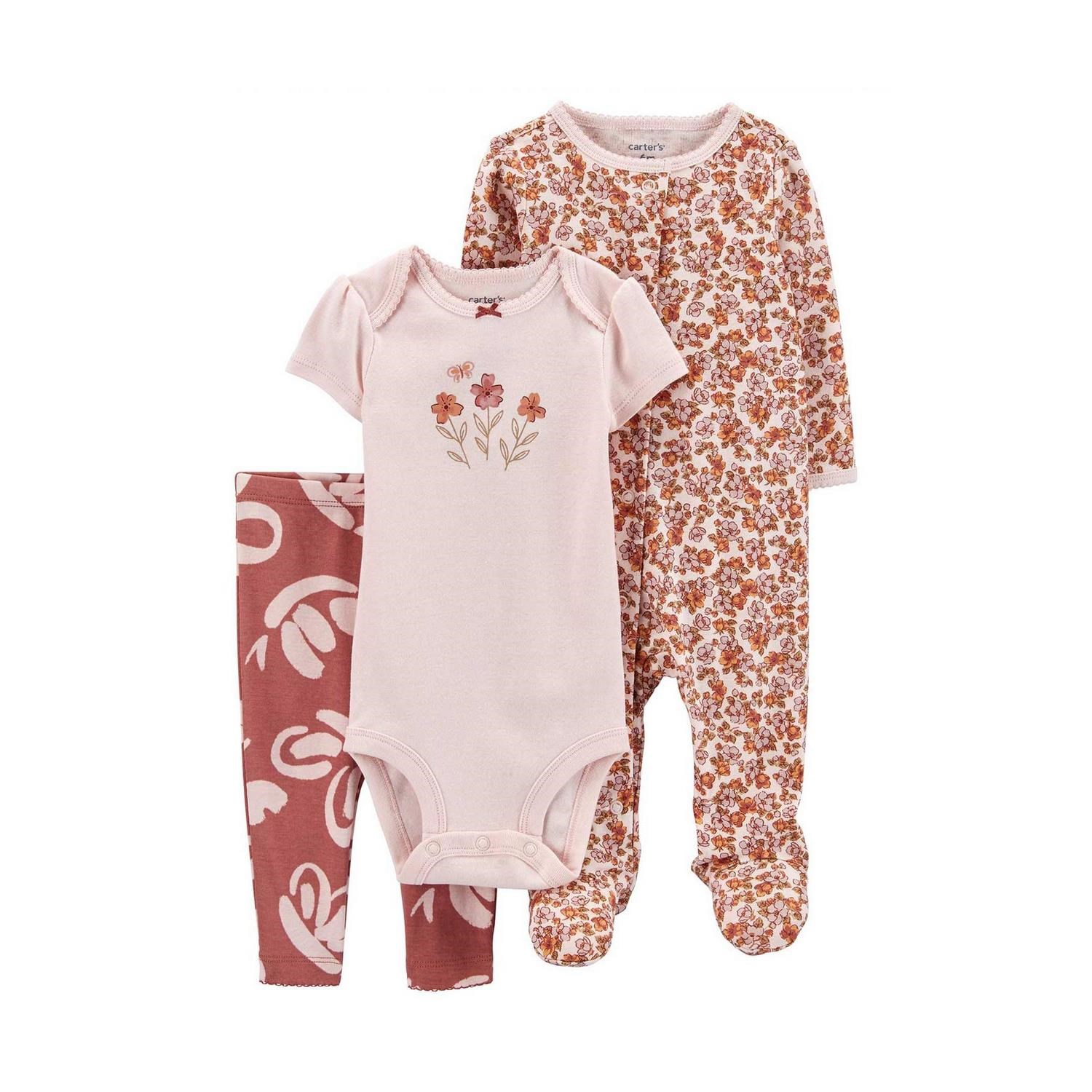 Carter's Layette Kız Bebek 3'lü Body Set 1N689910 Çok Renkli