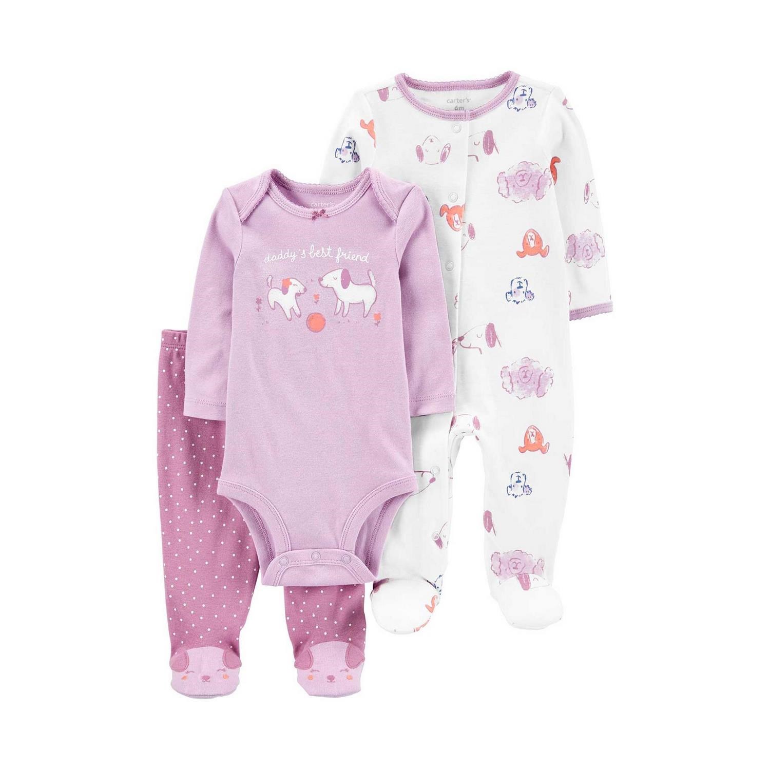 Carter's Kız Bebek Tulum Body Pantolon Set 1N689710 Renkli