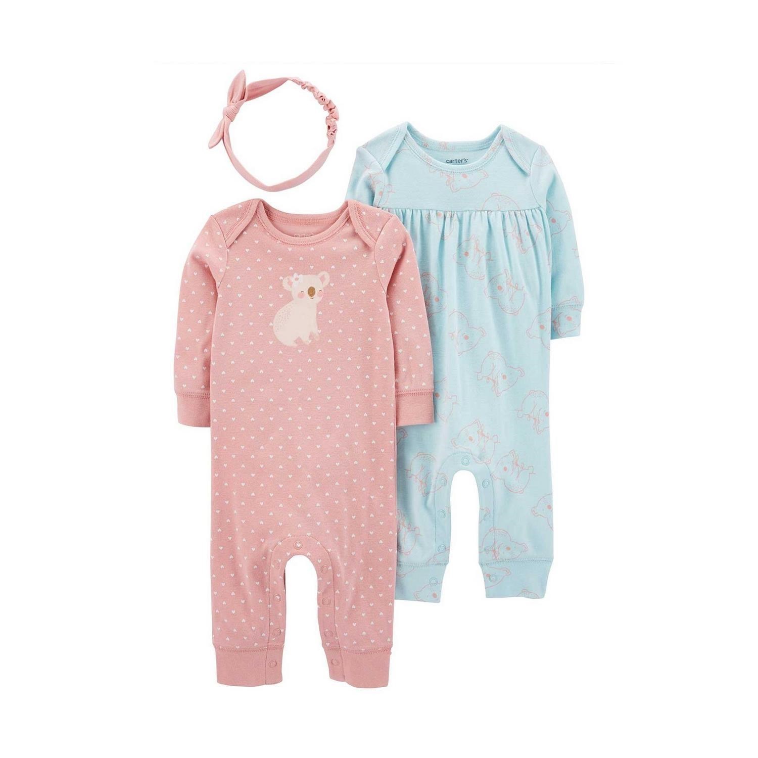 Carter's Layette Kız Bebek Tulum Set 1N689810 Renkli