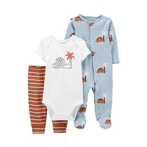 Carter's Layette Erkek Bebek 3'lü Body Set 1N689510 Renkli