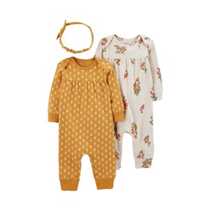 Carter's Layette Kız Bebek 3'lü Body Set 1N690010 Çok Renkli