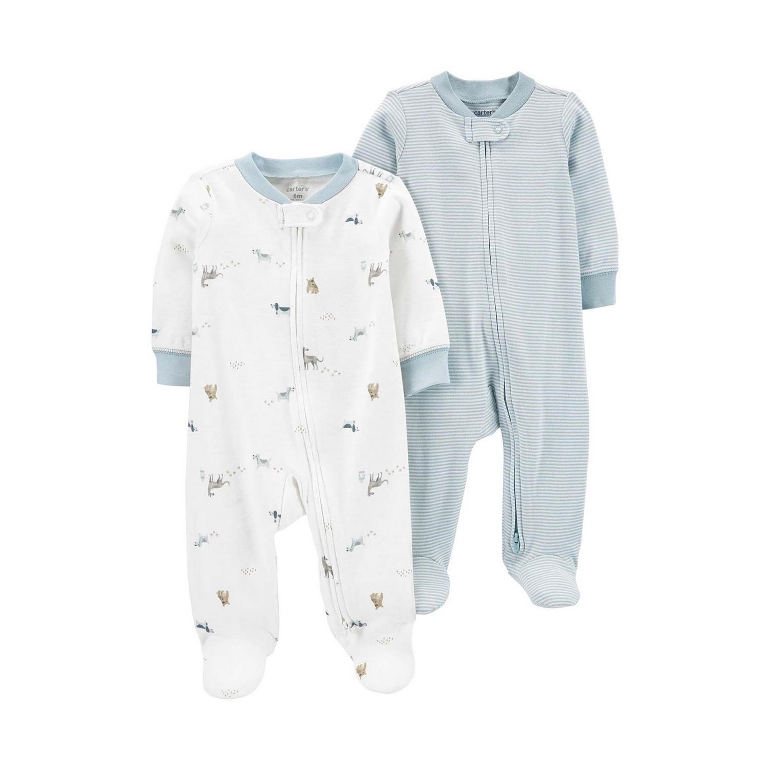 Carter's Layette Erkek Bebek 2'li Tulum Set 1N723710 Çok Renkli