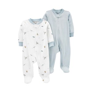 Carter's Layette Erkek Bebek 2'li Tulum Set 1N723710 Çok Renkli