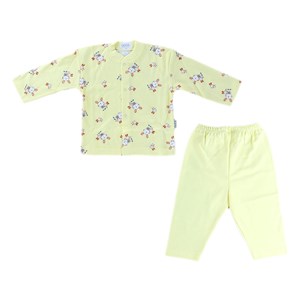 Sebi Bebe Tavşanlı Bebek Pijama Takımı 2330 Sarı