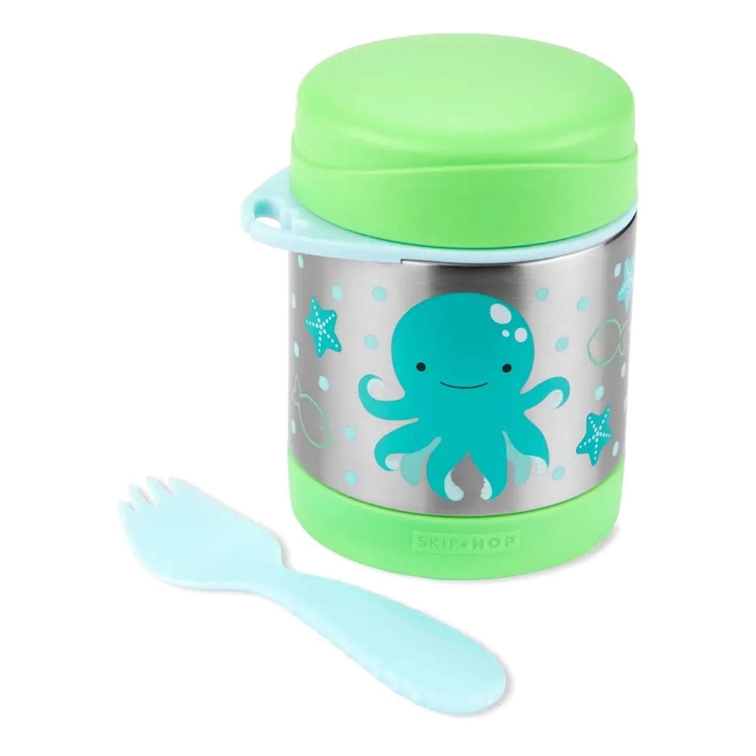 Skip Hop Zoo Paslanmaz Çelik Termos Mavi-Yeşil