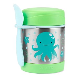 Skip Hop Zoo Paslanmaz Çelik Termos Mavi-Yeşil