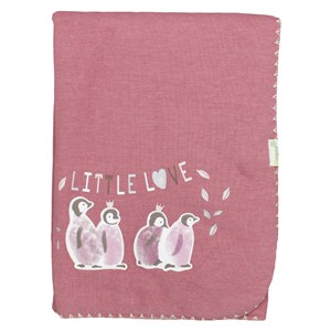 Biorganic Little Love Elyaflı Bebek Battaniyesi Gül Kurusu