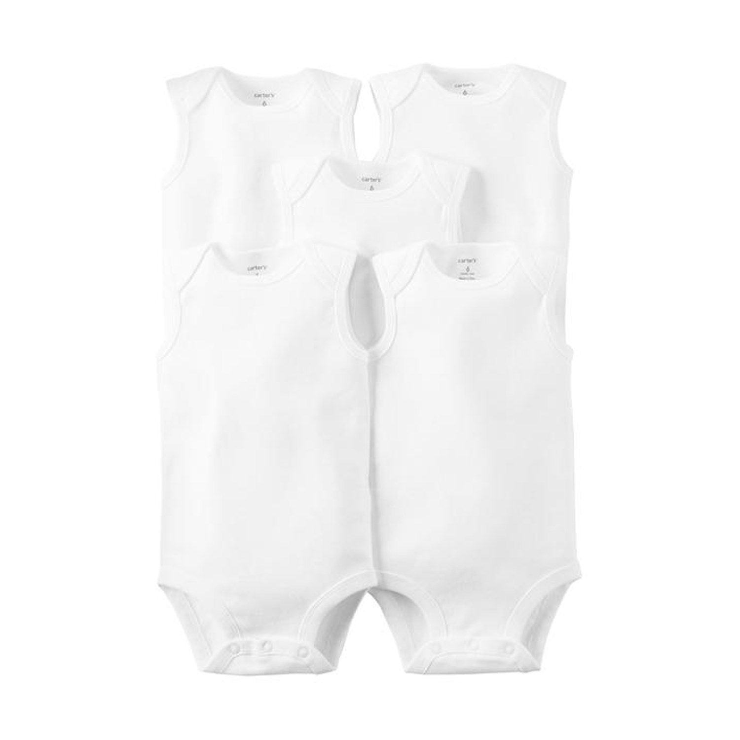 Carter's 5'li Kolsuz Bebek Body 1L930410 Beyaz