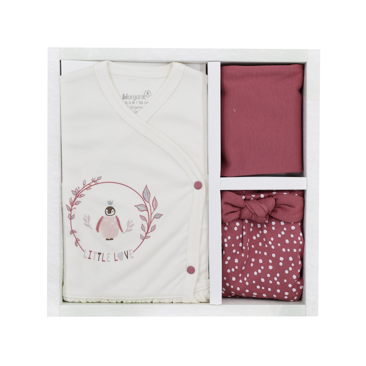 Biorganic Little Love 5'li Bebek Hastane Çıkış Seti 62278 Gül Kurusu