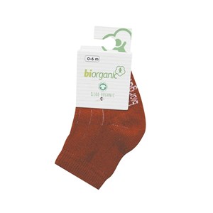 Biorganic Simple Bebek Çorabı 68368 Kiremit