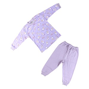 Sebi Bebe Ayı Desenli Pijama Takımı 2243 Lila